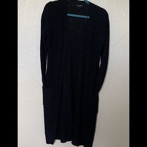 Women open sweater